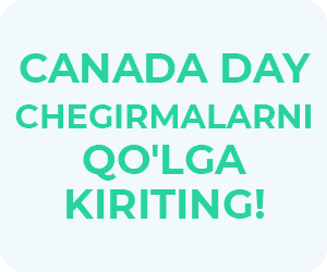 Canada Day - chegirmalarni qo'lga kiriting!