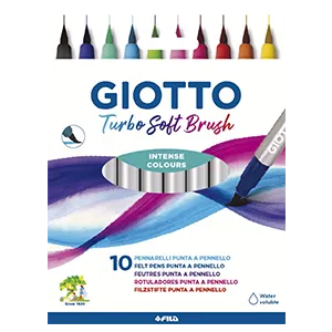 Набор фломастеров Giotto Turbo Soft Brush с El Corte Inglés