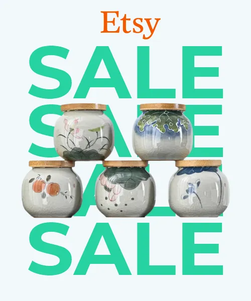 იაპონური კერამიკული შესანახი ქილა