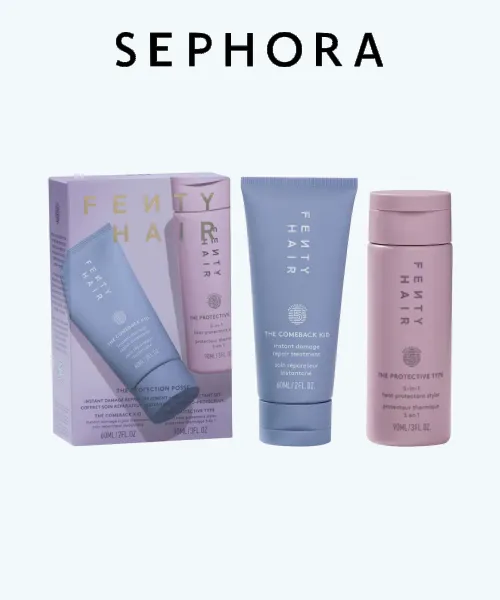 Fenty Beauty The Protection Posse Instant Damage Repair Treatment + Heat Protectant Set