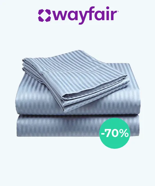 Egyptian Cotton Sateen Striped Sheet Set