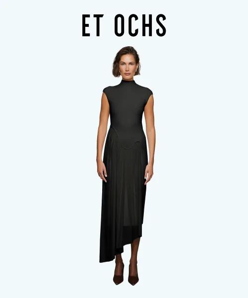Francis Knit Combo Midi Dress