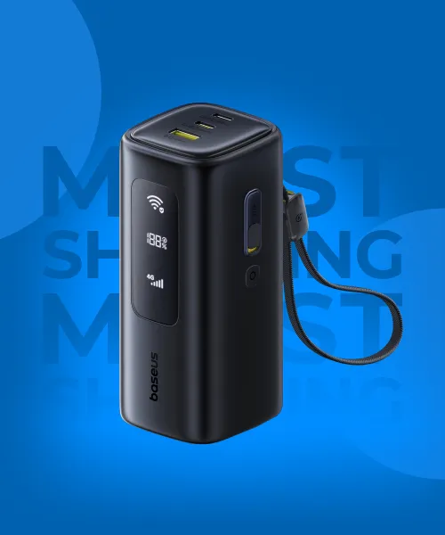 Baseus 4G LTE Mobile Hotspot & 20000mAh 67W Power Bank 2-in-1