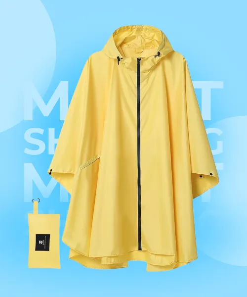 SaphiRose Unisex Rain Poncho Raincoat
