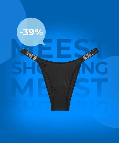 Scattered Shine Strap Brazilian Panty