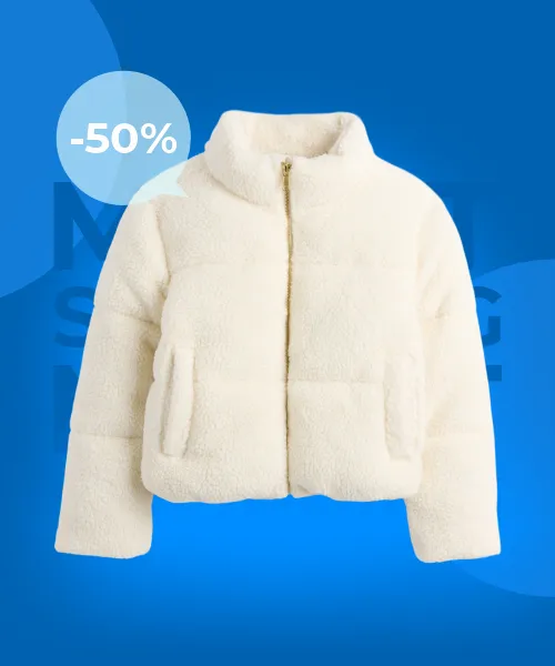 Kids Sherpa Puffer Jacket
