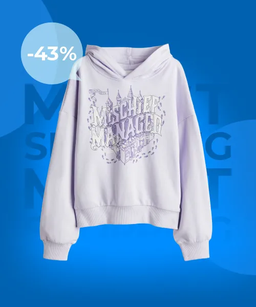 Hoodie oversize imprimé
