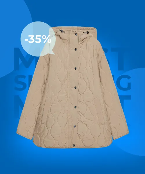 WATER-REPELLENT HOODED QUILTED JACKET