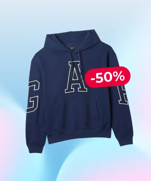 Blue Heavyweight Logo Hoodie