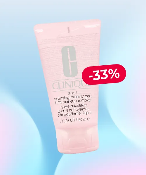 Clinique 2-in-1 Cleansing Micellar Gel + Light Makeup Remover