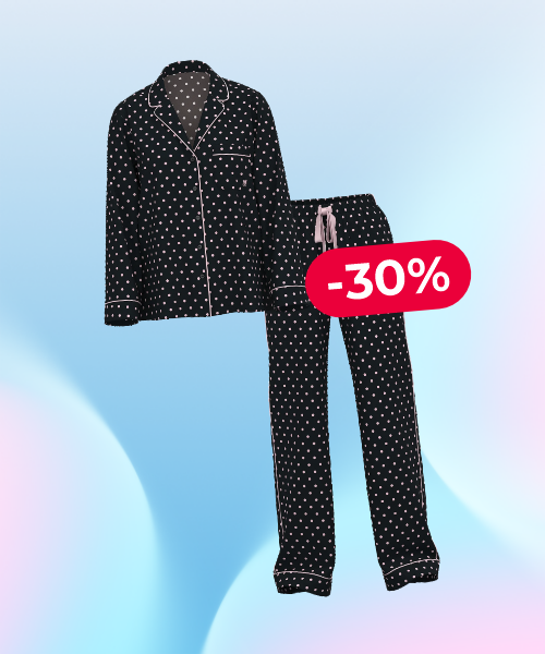 -30% Flannel Long Pajama Set