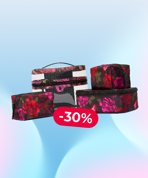 -30% 4-Piece Makeup Bag Set 