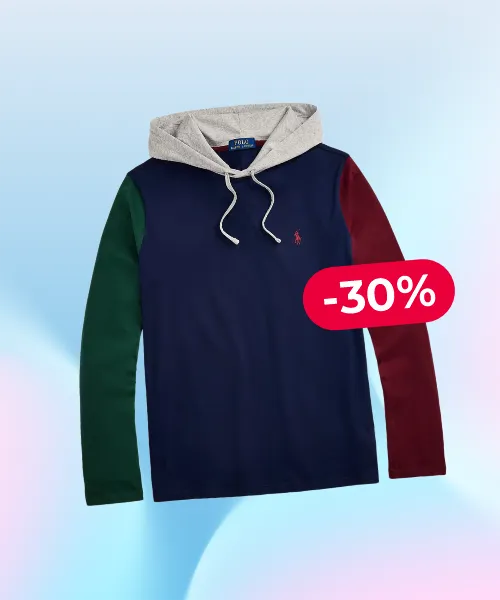 Color-Blocked Jersey Hooded T-Shirt Polo Ralph Lauren