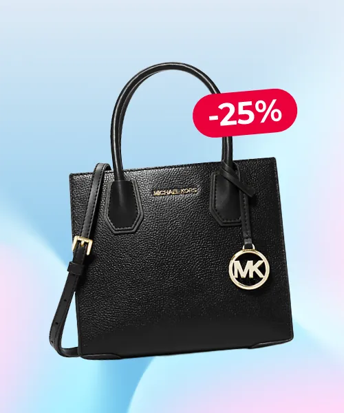 Michael Kors Outlet Mercer Medium Pebbled Leather Crossbody Bag