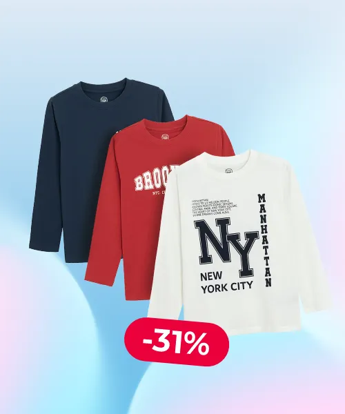 Cool Club, Boy's long sleeve blouse, mix, set, 3 pcs.