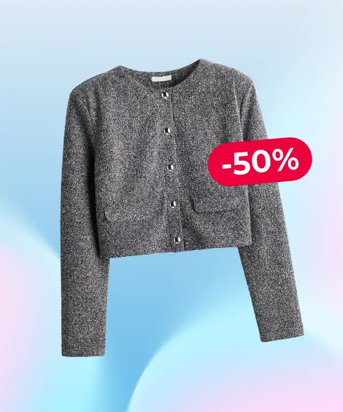 Shoulder-Pad Cardigan