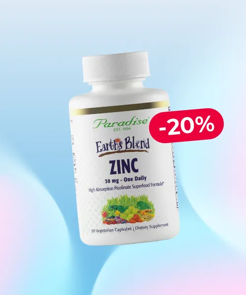 Earths Blend Zinc Vegetarian Capsules