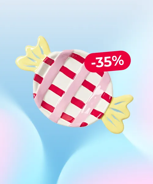 Hand-painted Goody decorative tray