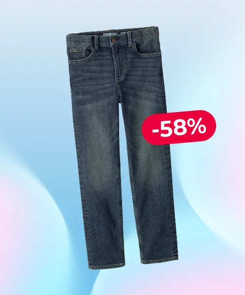 Kid Dark Wash Straight-Leg Jeans