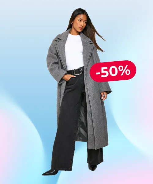 DOUBLE-BREASTED MAXI COAT