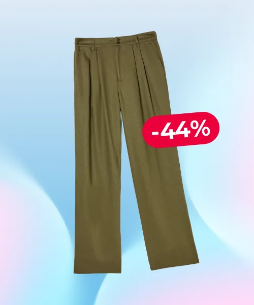 Ginger Olive Green Wide Leg Trousers