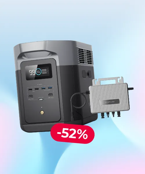 EcoFlow DELTA 2 Max + STREAM Micro-Inverter