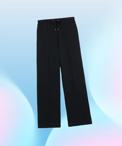 Straight Leg Joggers With Split Hem