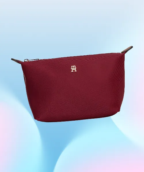 TH Monogram Plaque Washbag