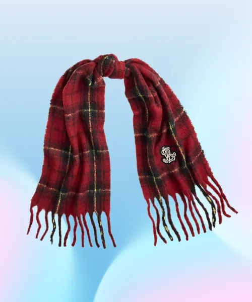 Plaid Bullion Scarf