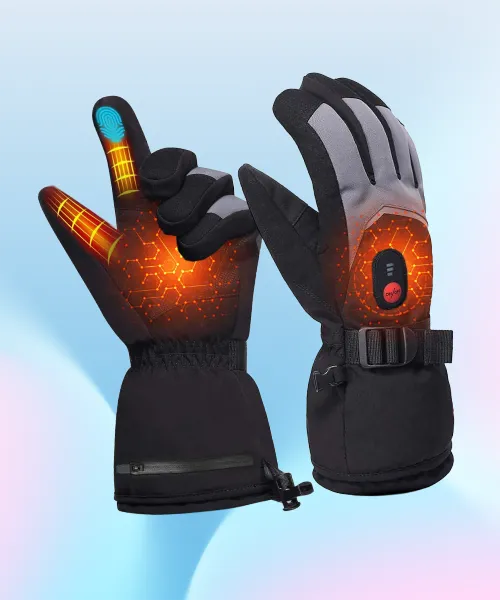 Рукавички з підігрівом і сенсорними вставками для смартфонів