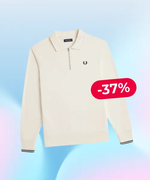 Fred Perry Mens Half Zip Sweatshirt