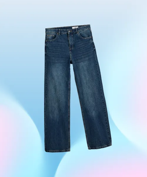 Slim Fit Wide Jeans