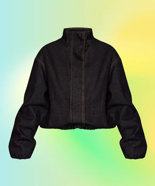 Raw Indigo Funnel Denim Jacket