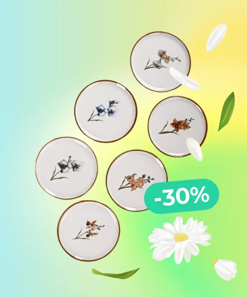 Set of 6 Pasta Plates