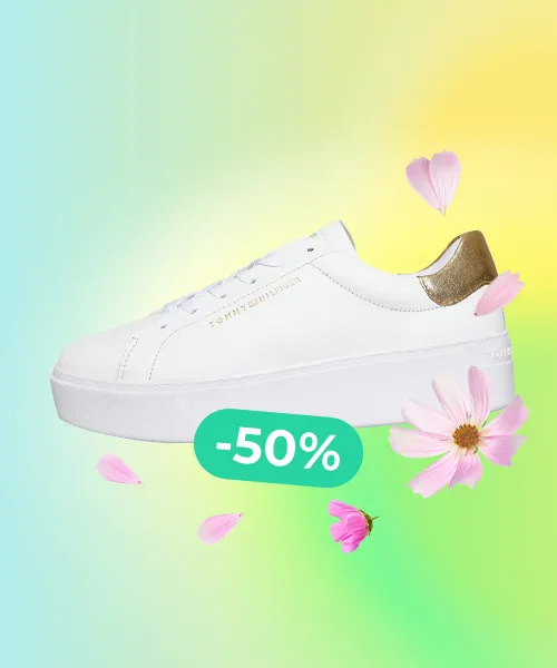 Tommy Hilfiger Womens Metallic Platform Court Trainers