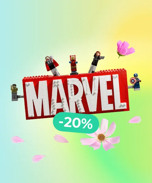 MARVEL Logo & Minifigures