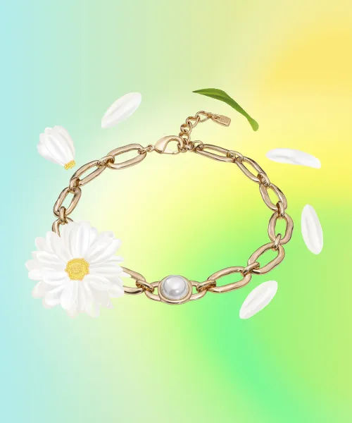 Necklace Plated In Gold