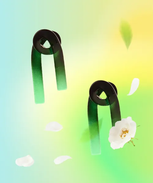 Sculptural Ribbon Stud Earrings