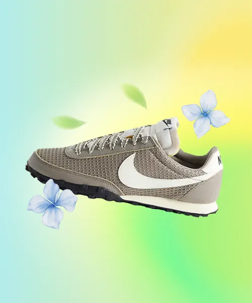 Nike Waffle Racer Light Gray Mesh Sneakers