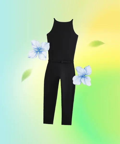 Comfortlux Capri Jumpsuit With Belt