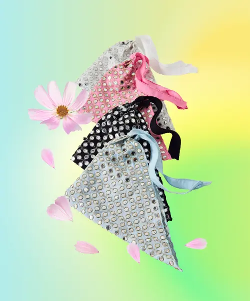 Out All Night Mirrored Triangle Headscarf