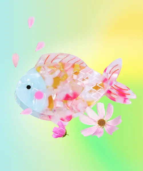 Acrylic Fish Hair Claw Clip
