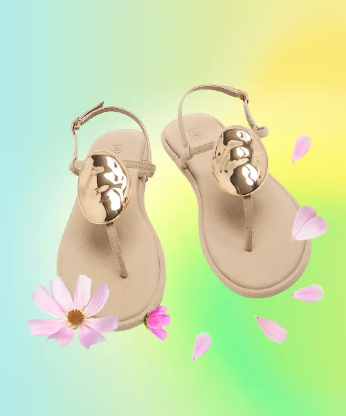 Flat Sandals With Ankle Strap