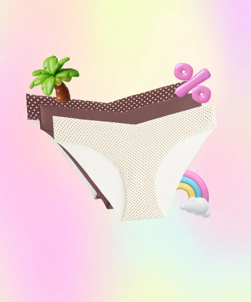 3 Invisible Polyamide Classic Bikini Briefs