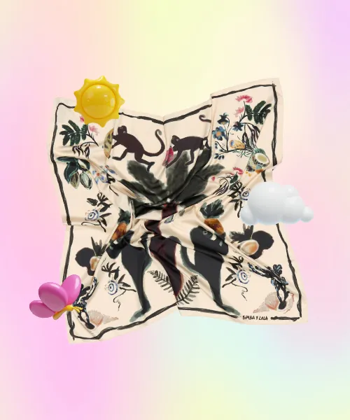 Ivory Monkey Scarf