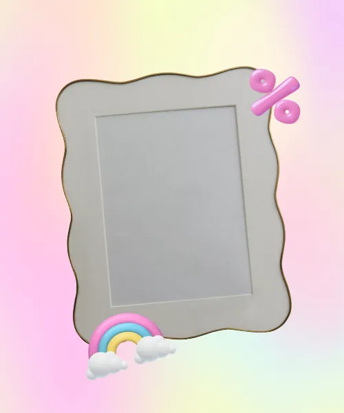 WAVY METAL PHOTO FRAME