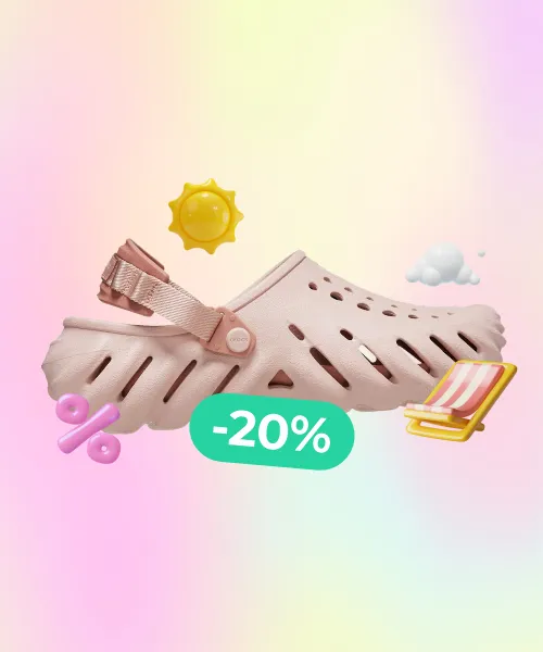 New CROCS ECHO PINK CLAY
