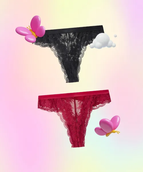 Pack of Two Brazilian Panties
