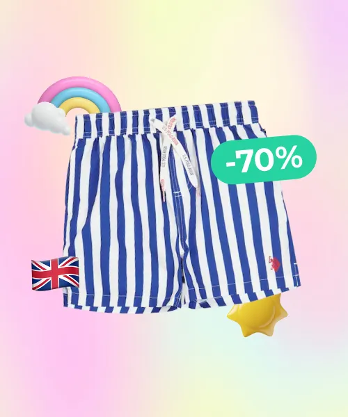 Boys Stripe Swim Short