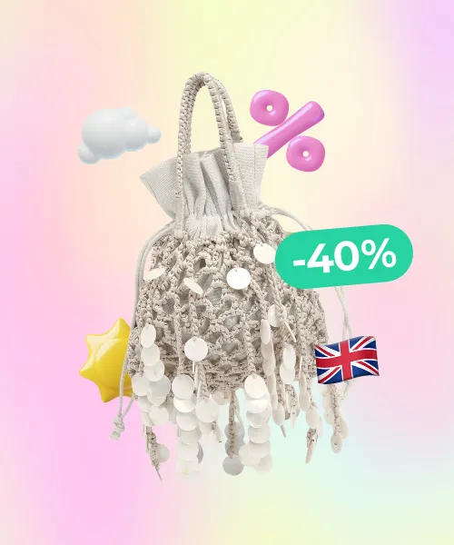 Monica Faux Shell Grab Bag